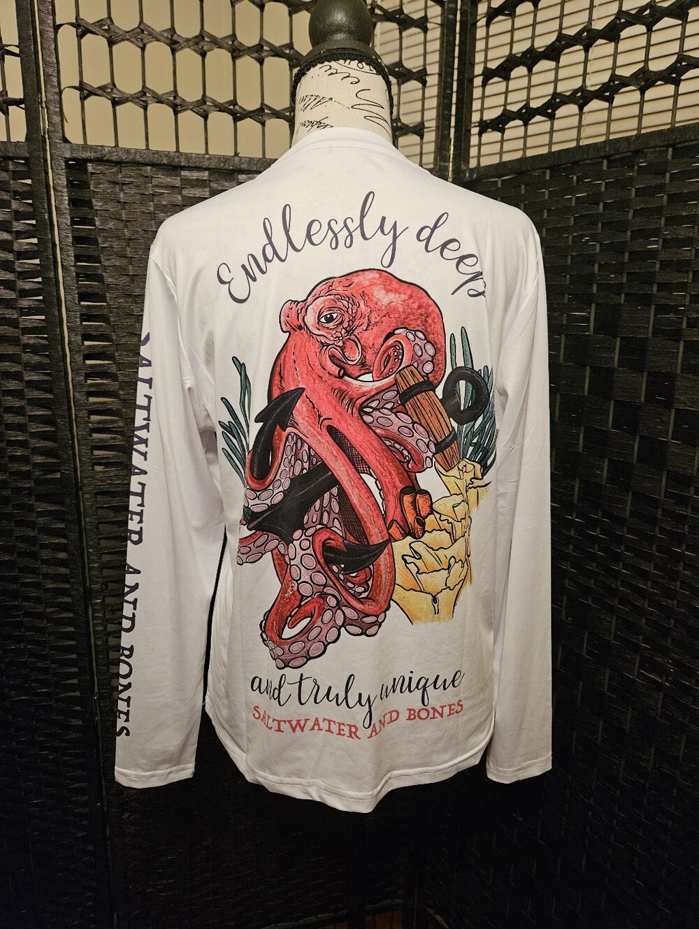 Long-Sleeve Octopus Graphic Shirt